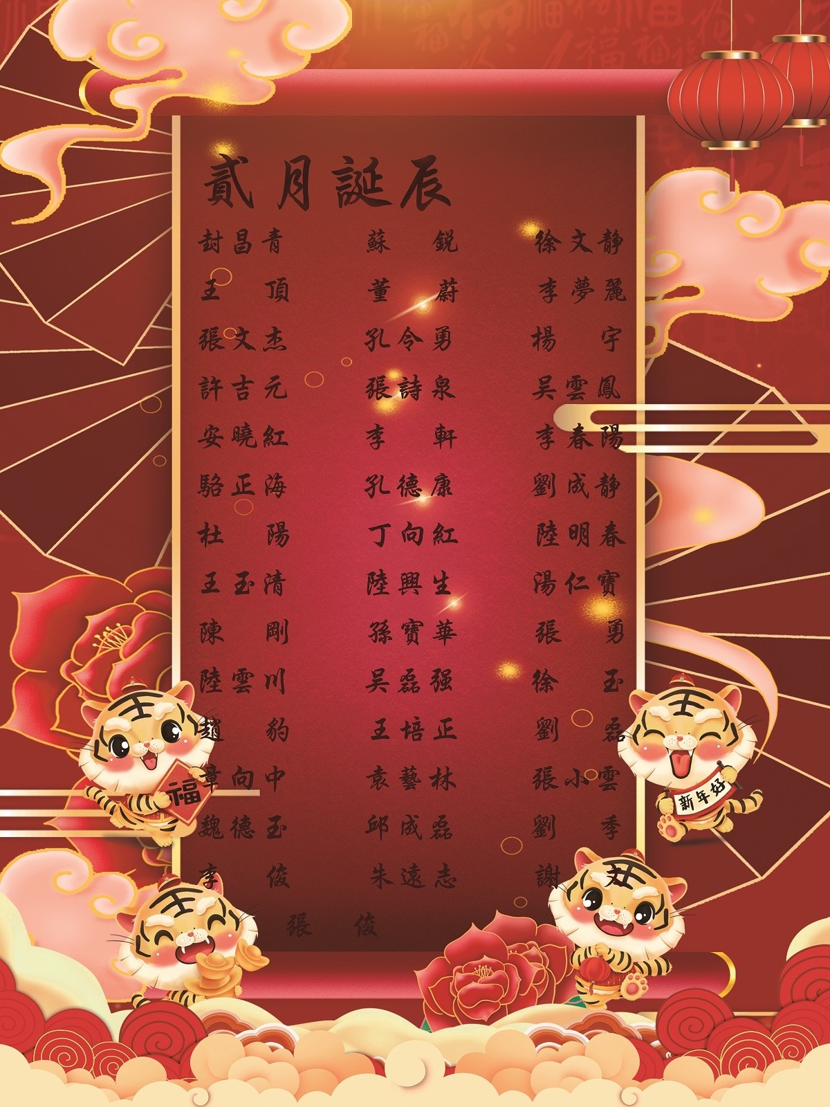 【生日祝?！抗ё?2月生日的員工生日快樂！